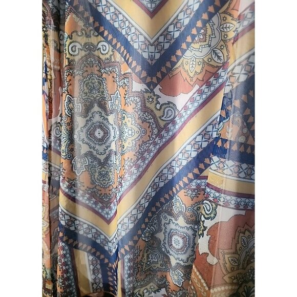 NWT Boutique One World Women's Tank Floral Colorful New Large Boho Cr60 Tunic - Picture 3 of 6